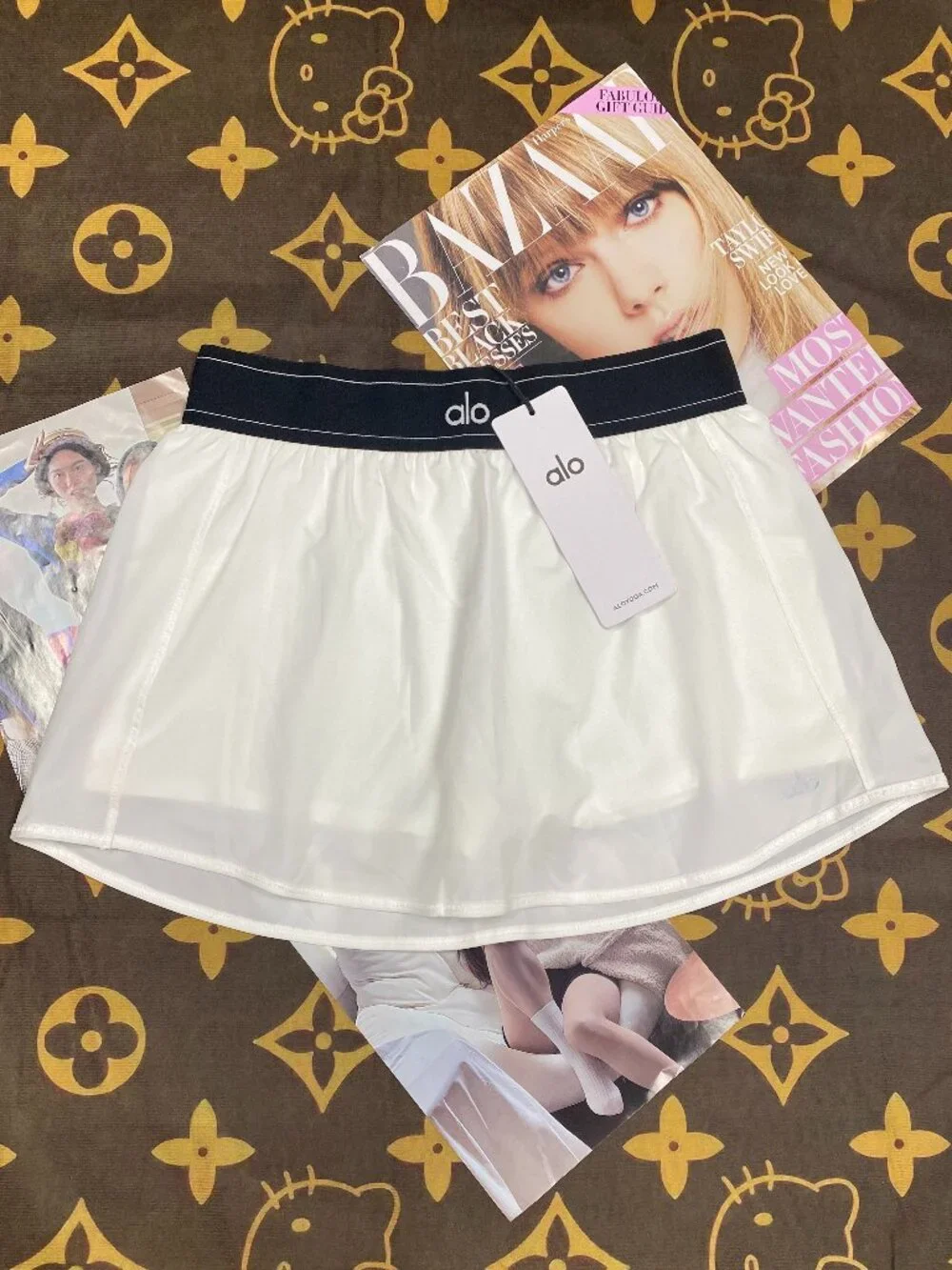 ALO Yoga NWT🏆Match Point Tennis Skirt White Mini